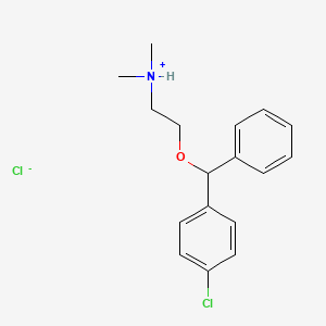 molecular formula C17H21Cl2NO B1653623 2-(p-Chlorodiphenylmethoxy)-N,N-dimethylethylamine hydrochloride CAS No. 18608-78-1