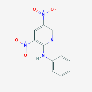molecular formula C11H8N4O4 B1653625 3,5-dinitro-N-phenylpyridin-2-amine CAS No. 18617-42-0