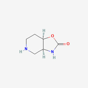 molecular formula C6H10N2O2 B1653627 (3As,7aR)-3a,4,5,6,7,7a-hexahydro-3H-[1,3]oxazolo[4,5-c]pyridin-2-one CAS No. 1864003-40-6