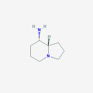 (8S,8As)-1,2,3,5,6,7,8,8a-octahydroindolizin-8-amine