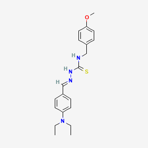 2-((4-(Diethylamino)phenyl)methylene)-N-((4-methoxyphenyl)methyl)hydrazinecarbothioamide