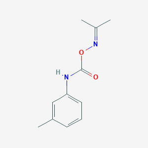 molecular formula C11H14N2O2 B1653639 (propan-2-ylideneamino) N-(3-methylphenyl)carbamate CAS No. 18687-80-4