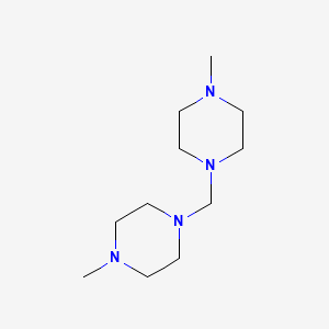 molecular formula C11H24N4 B1653640 Piperazine, 1,1'-methylenebis(4-methyl- CAS No. 18739-33-8