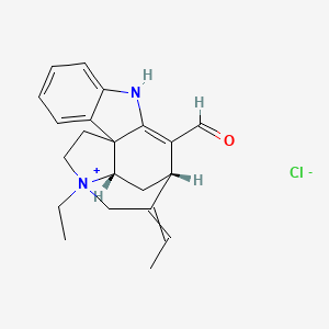 molecular formula C21H25ClN2O B1653642 4-Ethyl-17-oxo-2,16,19,20-tetrahydrocuraninium chloride CAS No. 1876-64-8