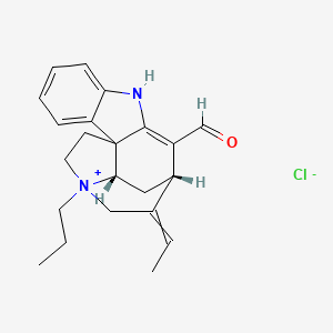 molecular formula C22H27ClN2O B1653643 17-Oxo-4-propyl-2,16,19,20-tetrahydrocuraninium chloride CAS No. 1876-65-9