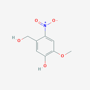 molecular formula C8H9NO5 B1653644 5-(hydroxymethyl)-2-methoxy-4-nitrophenol CAS No. 187673-19-4