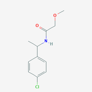 molecular formula C11H14ClNO2 B1653651 N-[1-(4-Chlorophenyl)ethyl]-2-methoxyacetamide CAS No. 188125-55-5