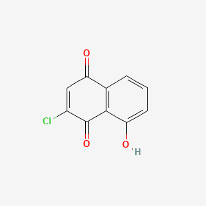 molecular formula C10H5ClO3 B1653656 1,4-Naphthalenedione, 2-chloro-8-hydroxy- CAS No. 18855-92-0