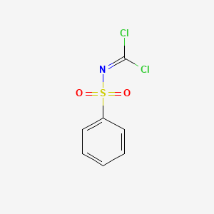 molecular formula C7H5Cl2NO2S B1653658 (Benzenesulfonyl)carbonimidoyl CAS No. 1886-60-8