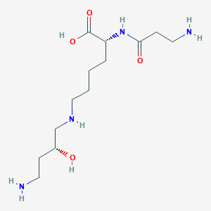 molecular formula C13H28N4O4 B165366 alpha-(beta-Alanyl)hypusine CAS No. 133083-20-2