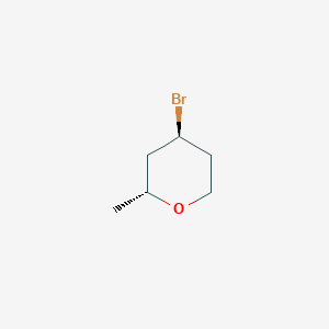molecular formula C6H11BrO B1653690 rac-(2R,4S)-4-bromo-2-methyloxane CAS No. 1909286-64-1