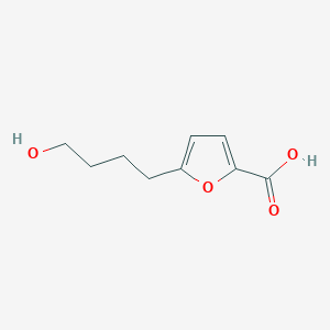 molecular formula C9H12O4 B1653707 5-(4-羟基丁基)呋喃-2-羧酸 CAS No. 1909313-80-9