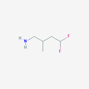 molecular formula C5H11F2N B1653708 4,4-Difluoro-2-methylbutan-1-amine CAS No. 1909314-13-1