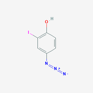 molecular formula C6H4IN3O B165371 2-Iodo-4-azidophenol CAS No. 125728-62-3