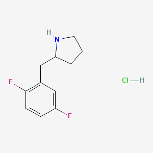 2-[(2,5-Difluorophenyl)methyl]pyrrolidine hydrochloride