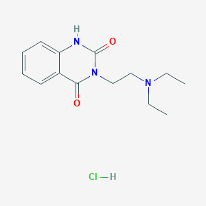 molecular formula C14H20ClN3O2 B1653725 3-(2-(Diethylamino)ethyl)-2,4(1H,3H)-quinazolinedione hydrochloride CAS No. 1910-57-2