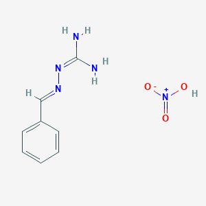 molecular formula C8H11N5O3 B1653743 2-[(E)-Benzylideneamino]guanidine;nitric acid CAS No. 1934-34-5