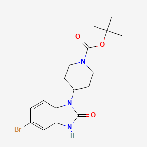 molecular formula C17H22BrN3O3 B1653774 tert-Butyl 4-(6-bromo-1,2-dihydro-2-oxobenzo[d]imidazol-3-yl)piperidine-1-carboxylate CAS No. 1951440-97-3
