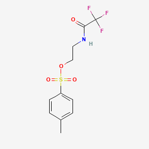 molecular formula C11H12F3NO4S B1653777 N-Trifluoroacetyl (2-tosyloxy)ethylamine CAS No. 1951441-83-0