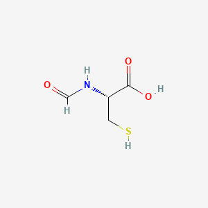 molecular formula C4H7NO3S B1653785 Cysteine, N-formyl-, L- CAS No. 19538-78-4