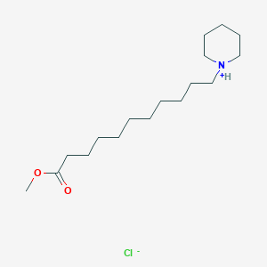 molecular formula C17H34ClNO2 B1653786 Methyl 11-piperidin-1-ium-1-ylundecanoate;chloride CAS No. 1954-63-8
