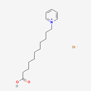 molecular formula C16H26BrNO2 B1653813 1-(10-Carboxydecyl)pyridin-1-ium bromide CAS No. 19605-00-6