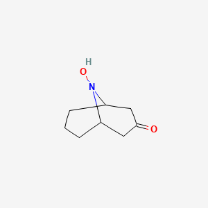 molecular formula C8H13NO2 B1653844 9-Hydroxy-9-azabicyclo[3.3.1]nonan-3-one CAS No. 19918-88-8