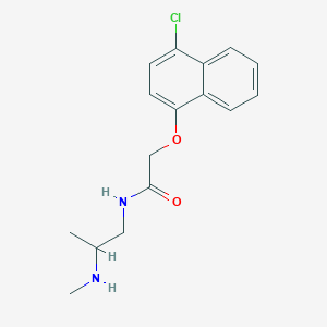 2-(4-Chloronaphthalen-1-yl)oxy-N-[2-(methylamino)propyl]acetamide