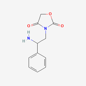 3-(2-Amino-2-phenylethyl)-1,3-oxazolidine-2,4-dione