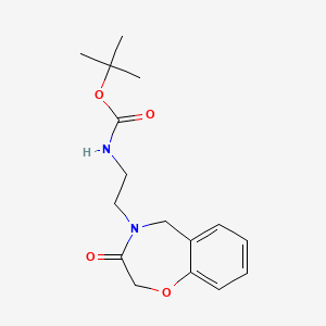 tert-butyl (2-(3-oxo-2,3-dihydrobenzo[f][1,4]oxazepin-4(5H)-yl)ethyl)carbamate
