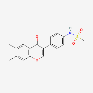 N-(4-(6,7-dimethyl-4-oxo-4H-chromen-3-yl)phenyl)methanesulfonamide