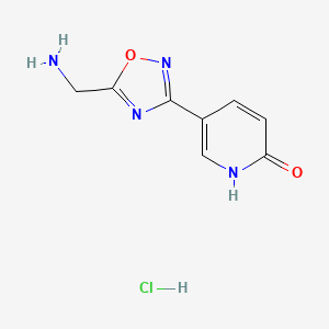 5-(5-(Aminomethyl)-1,2,4-oxadiazol-3-yl)pyridin-2-ol hydrochloride