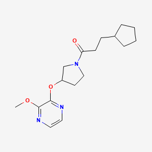 3-Cyclopentyl-1-(3-((3-methoxypyrazin-2-yl)oxy)pyrrolidin-1-yl)propan-1-one