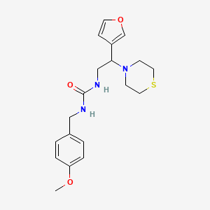 1-(2-(Furan-3-yl)-2-thiomorpholinoethyl)-3-(4-methoxybenzyl)urea
