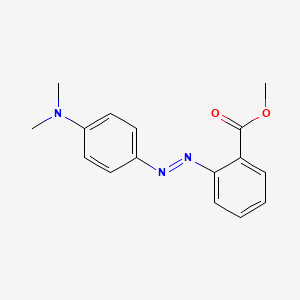 molecular formula C16H17N3O2 B1653903 Benzoic acid, 2-[[4-(dimethylamino)phenyl]azo]-, methyl ester CAS No. 20412-23-1