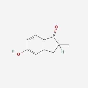 molecular formula C10H10O2 B1653945 5-Hydroxy-2-methyl-1-indanone CAS No. 20619-00-5