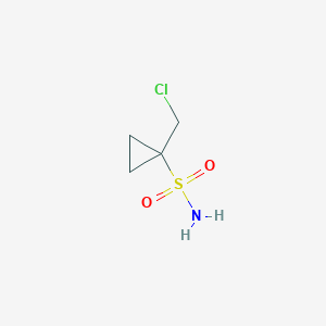 molecular formula C4H8ClNO2S B1653987 1-(Chloromethyl)cyclopropane-1-sulfonamide CAS No. 2089257-44-1