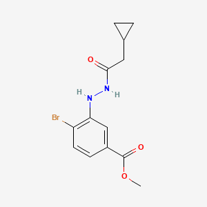 molecular formula C13H15BrN2O3 B1654009 Methyl 4-bromo-3-(2-cyclopropylacetohydrazido)benzoate CAS No. 2094715-71-4