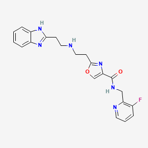 molecular formula C21H21FN6O2 B1654027 VIT-2763 CAS No. 2095668-10-1