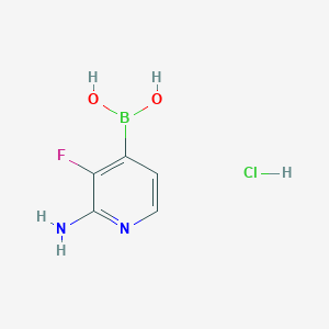 2-Amino-3-fluoropyridine-4-boronic acid hydrochloride