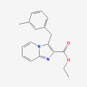 Ethyl 3-[(3-methylphenyl)methyl]imidazo[1,2-a]pyridine-2-carboxylate