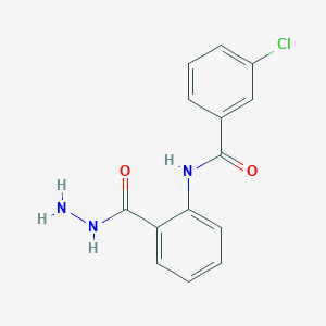 3-chloro-N-[2-(hydrazinylcarbonyl)phenyl]benzamide