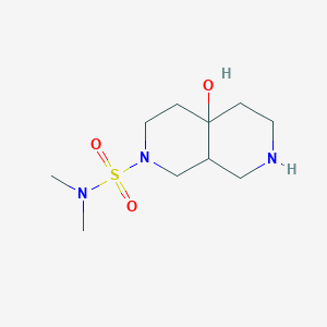 4a-Hydroxy-N,N-dimethyl-1,3,4,5,6,7,8,8a-octahydro-2,7-naphthyridine-2-sulfonamide