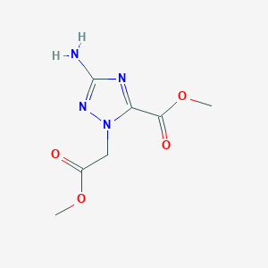 Methyl 5-amino-2-(2-methoxy-2-oxoethyl)-1,2,4-triazole-3-carboxylate
