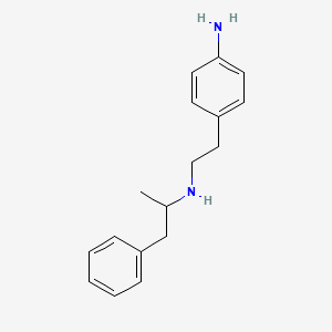 4-{2-[(1-Phenylpropan-2-yl)amino]ethyl}aniline