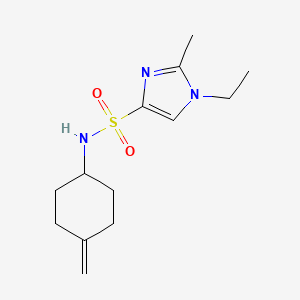 1-ethyl-2-methyl-N-(4-methylidenecyclohexyl)-1H-imidazole-4-sulfonamide