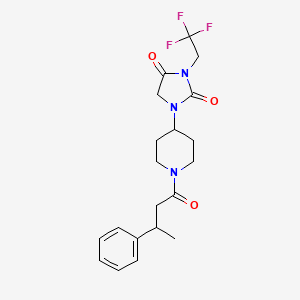 1-[1-(3-Phenylbutanoyl)piperidin-4-yl]-3-(2,2,2-trifluoroethyl)imidazolidine-2,4-dione