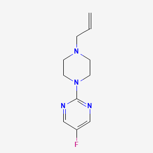molecular formula C11H15FN4 B1654075 Pyrimidine, 5-fluoro-2-[4-(2-propen-1-yl)-1-piperazinyl]- CAS No. 2097936-07-5