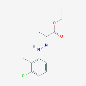 molecular formula C12H15ClN2O2 B1654093 ethyl (2E)-2-[(3-chloro-2-methylphenyl)hydrazinylidene]propanoate CAS No. 2101498-94-4