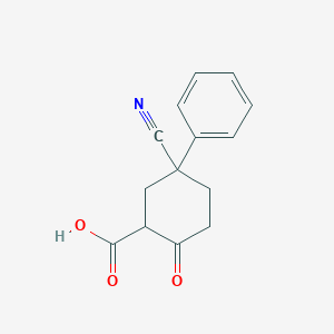 5-Cyano-2-oxo-5-phenylcyclohexanecarboxylic acid